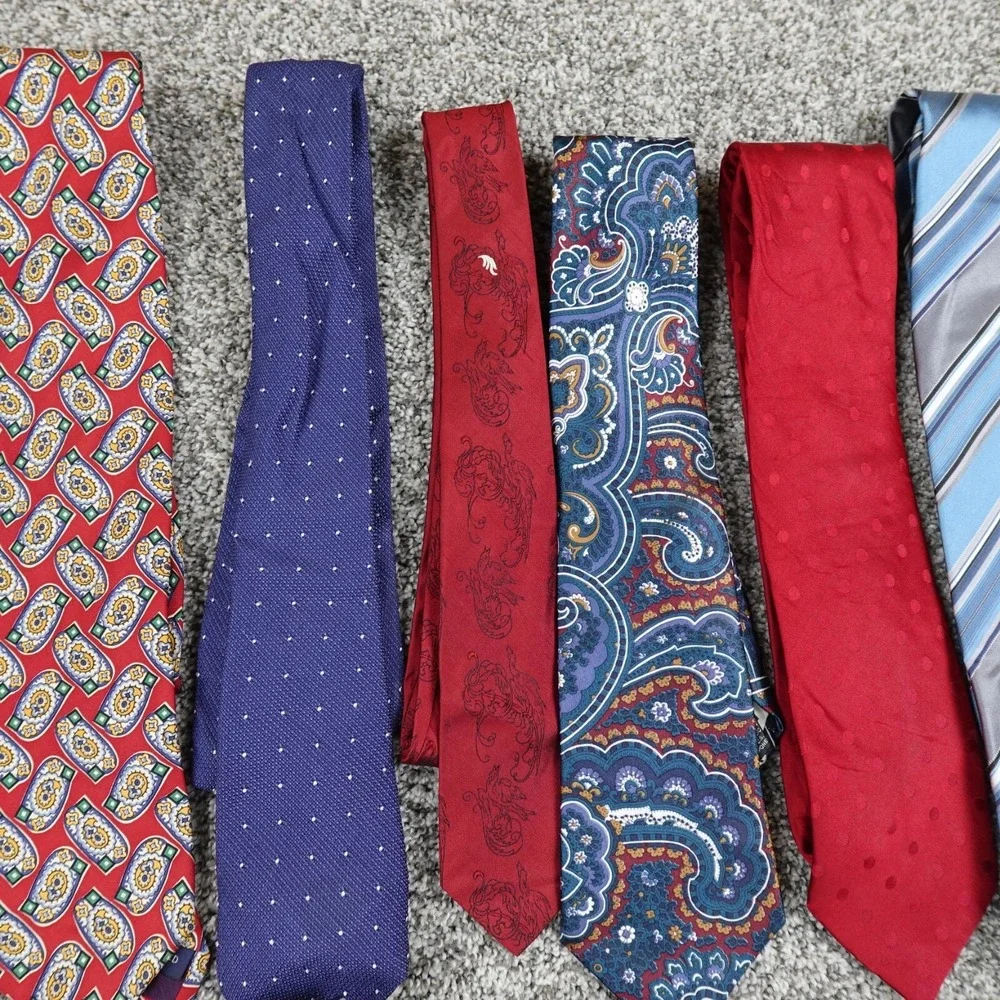 Mens Tie Lot Floral Geometric Striped Paisley Formal Business Work Office Career